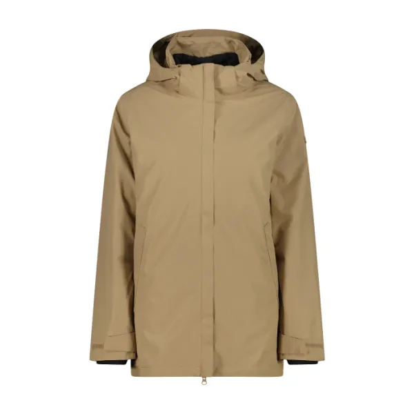 Жіноча куртка CMP LONG JACKET ZIP HOOD DETACHABL